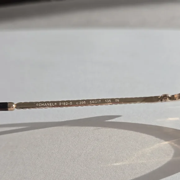 Chanel Gold Women's Sunglasses - Picture 5 of 14